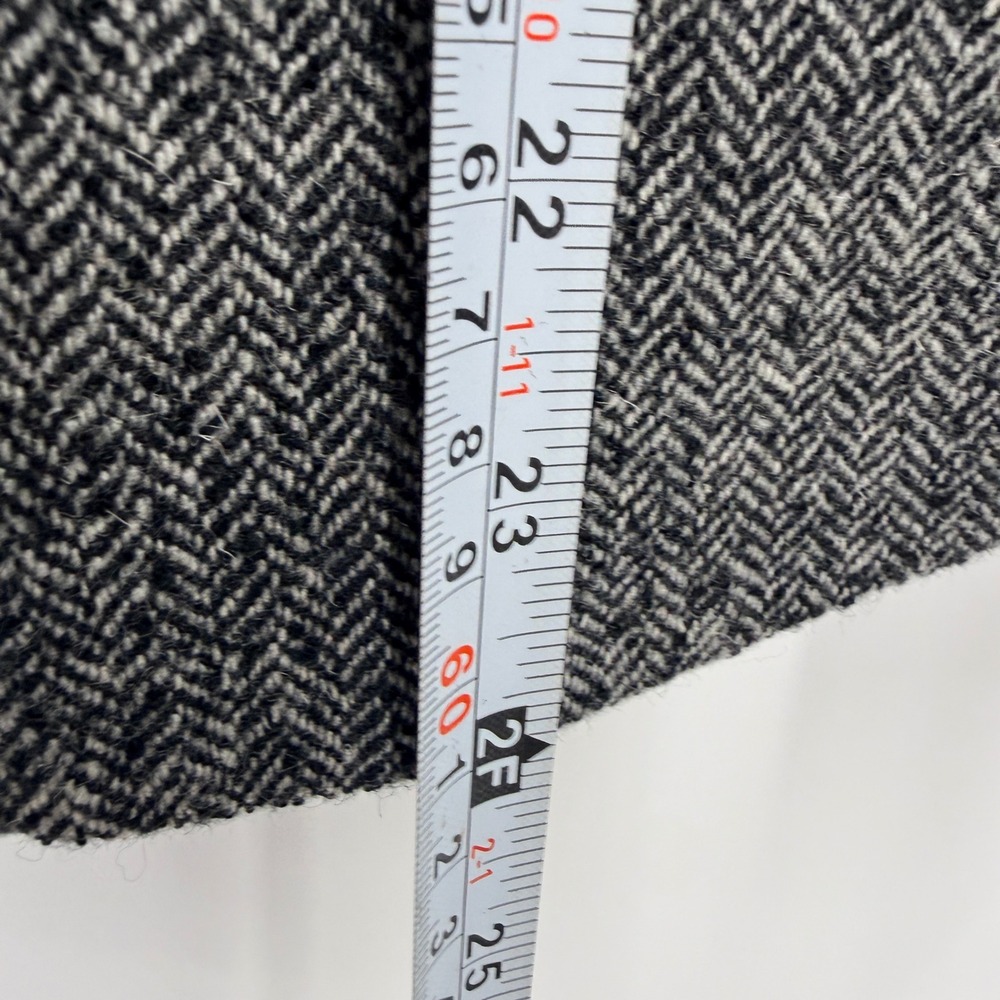 Gap The Academy Blazer Gray Herringbone Wool Silk Blend Red Lining 6 Academia - Picture 4 of 7